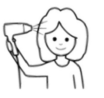 asciugarsi i capelli