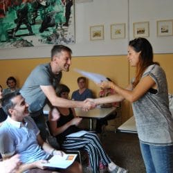 delivery of Italian language certificates for foreigners students to Cultura Italiana Bologna