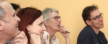 students in class at cultura italiana bologna